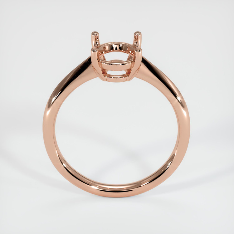 14K Rose Gold Solitaire Ring Setting