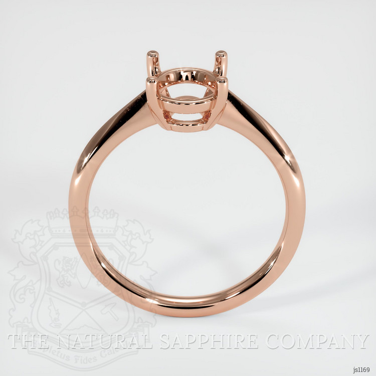 14K Rose Gold Solitaire Ring Setting