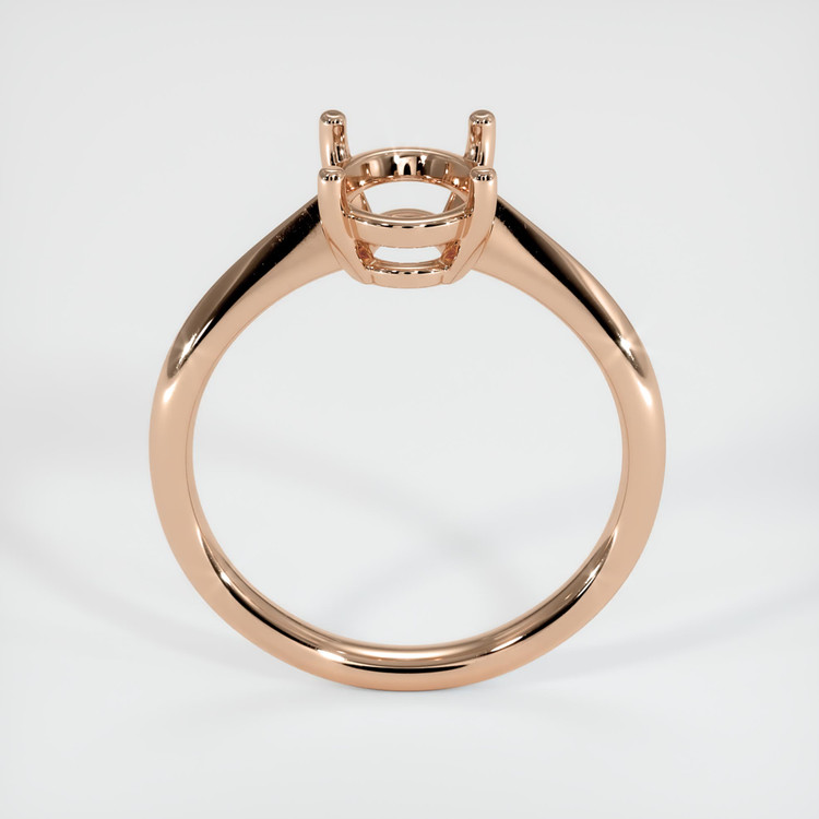 18K Rose Gold Solitaire Ring Setting