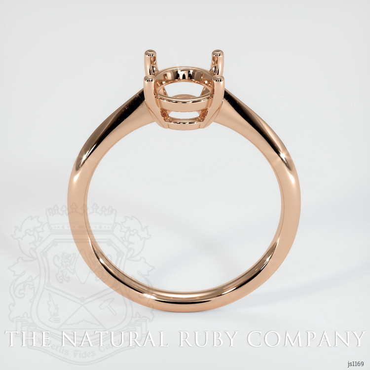 18K Rose Gold Solitaire Ring Setting