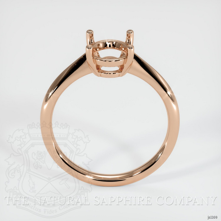 18K Rose Gold Solitaire Ring Setting