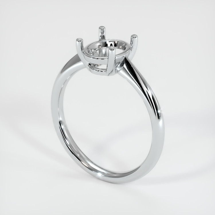 Silver Solitaire Ring Setting