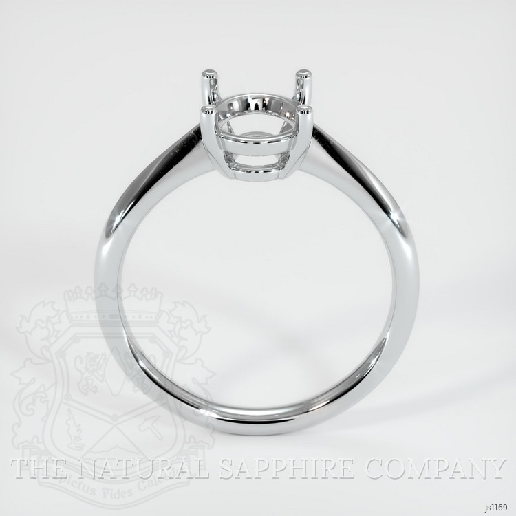 10K White Gold Solitaire Ring Setting