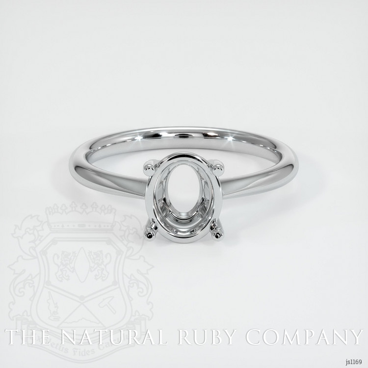 14K White Gold Solitaire Ring Setting