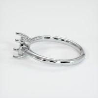 14K White Gold Solitaire Ring Setting Image