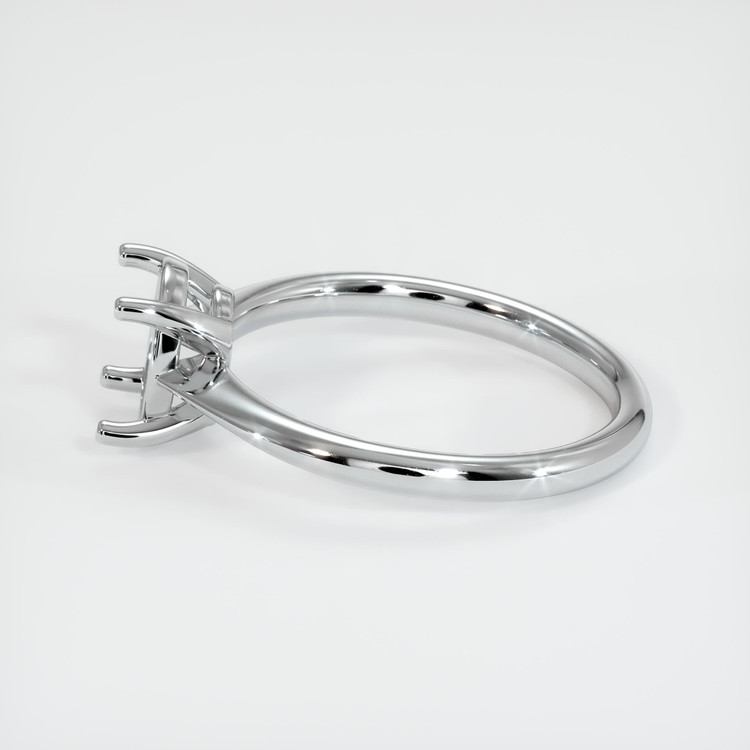 14K White Gold Solitaire Ring Setting