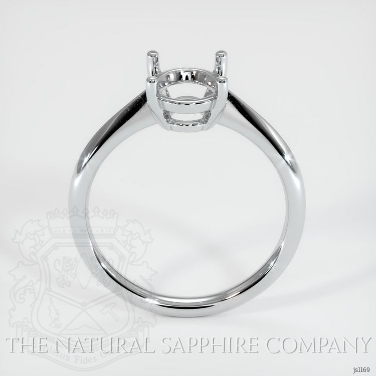 14K White Gold Solitaire Ring Setting