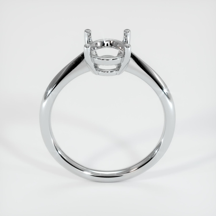 14K White Gold Solitaire Ring Setting