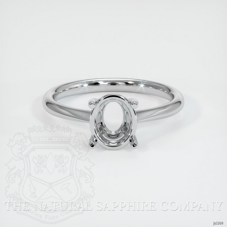 18K White Gold Solitaire Ring Setting
