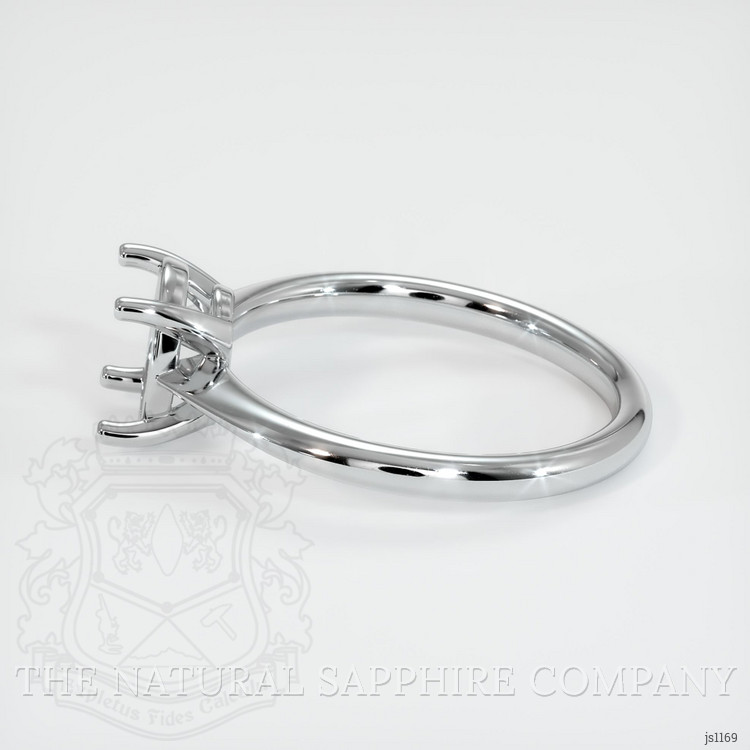 18K White Gold Solitaire Ring Setting