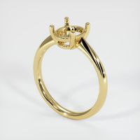  Emerald Ring 0.63 Ct., 18K Yellow Gold Combination Setting
