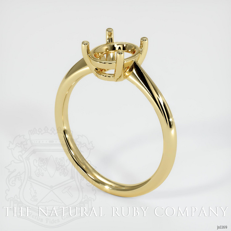 18K Yellow Gold Solitaire Ring Setting