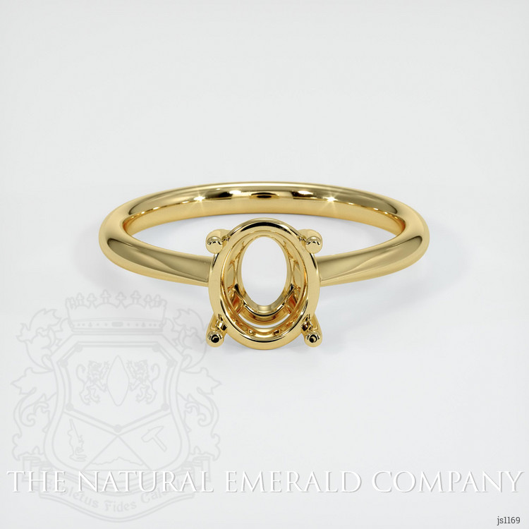 18K Yellow Gold Solitaire Ring Setting