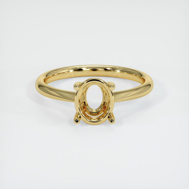 18K Yellow Gold Solitaire Ring Setting