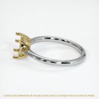 14K Yellow & White Solitaire Ring Setting Image
