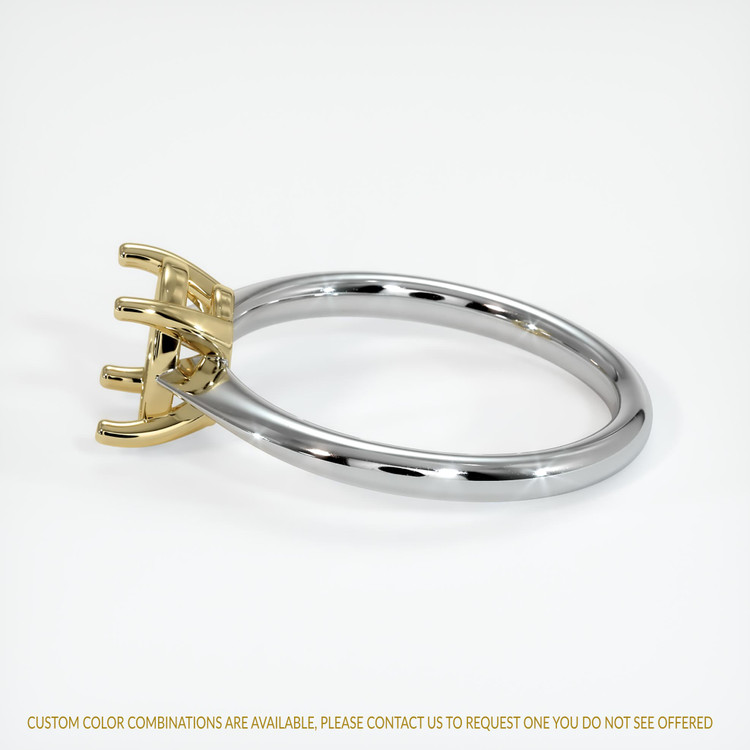 14K Yellow & White Solitaire Ring Setting