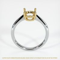 14K Yellow & White Solitaire Ring Setting Image