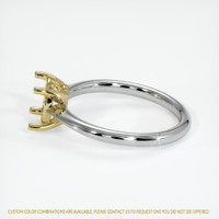 18K Yellow & White Solitaire Ring Setting Image