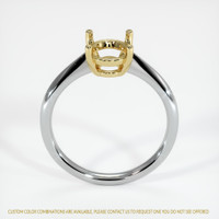 18K Yellow & White Solitaire Ring Setting Image