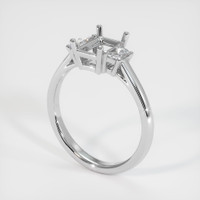 Platinum 950 Three Stone Ring Setting Video
