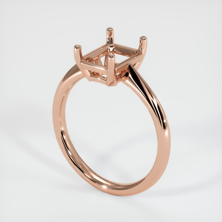 14K Rose Gold Vedic Ring Setting