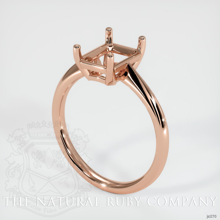 14K Rose Gold Vedic Ring Setting