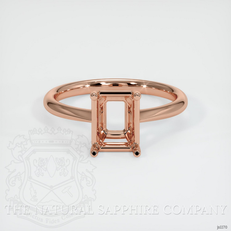 14K Rose Gold Vedic Ring Setting