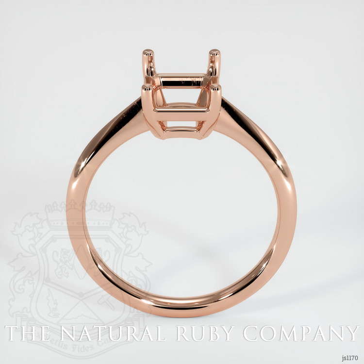 14K Rose Gold Vedic Ring Setting