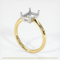 14K White & Yellow Vedic Ring Setting Video
