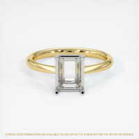 14K White & Yellow Vedic Ring Setting Image
