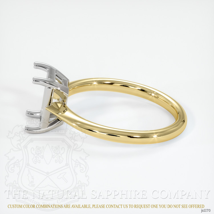 14K White & Yellow Vedic Ring Setting