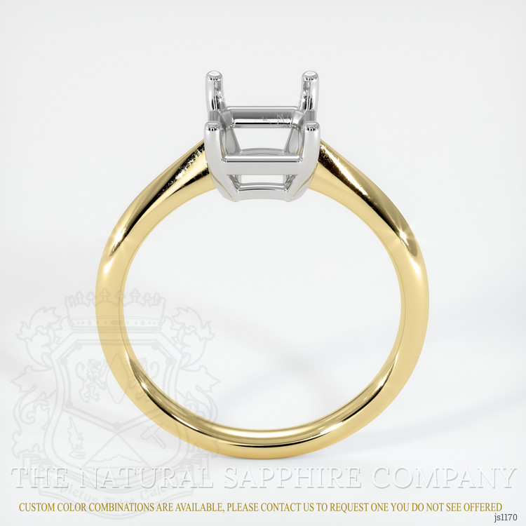 14K White & Yellow Vedic Ring Setting