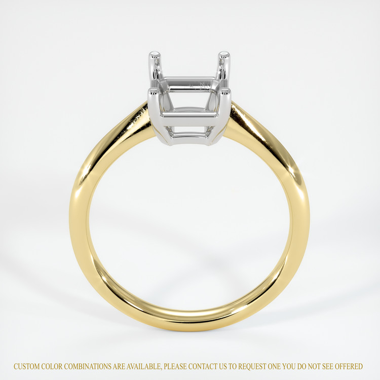 14K White & Yellow Vedic Ring Setting
