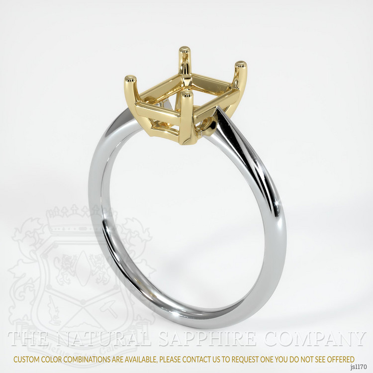 14K Yellow & White Vedic Ring Setting