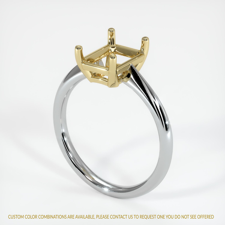 14K Yellow & White Vedic Ring Setting