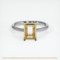 14K Yellow & White Vedic Ring Setting Image