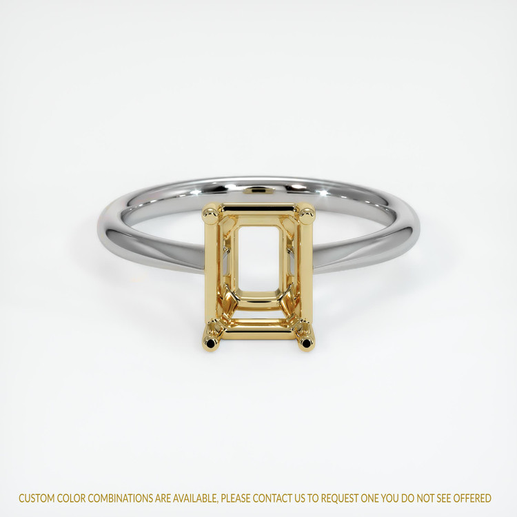 14K Yellow & White Vedic Ring Setting