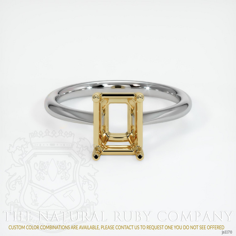 14K Yellow & White Vedic Ring Setting