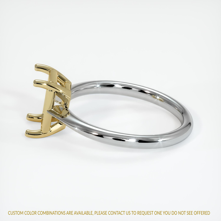 14K Yellow & White Vedic Ring Setting