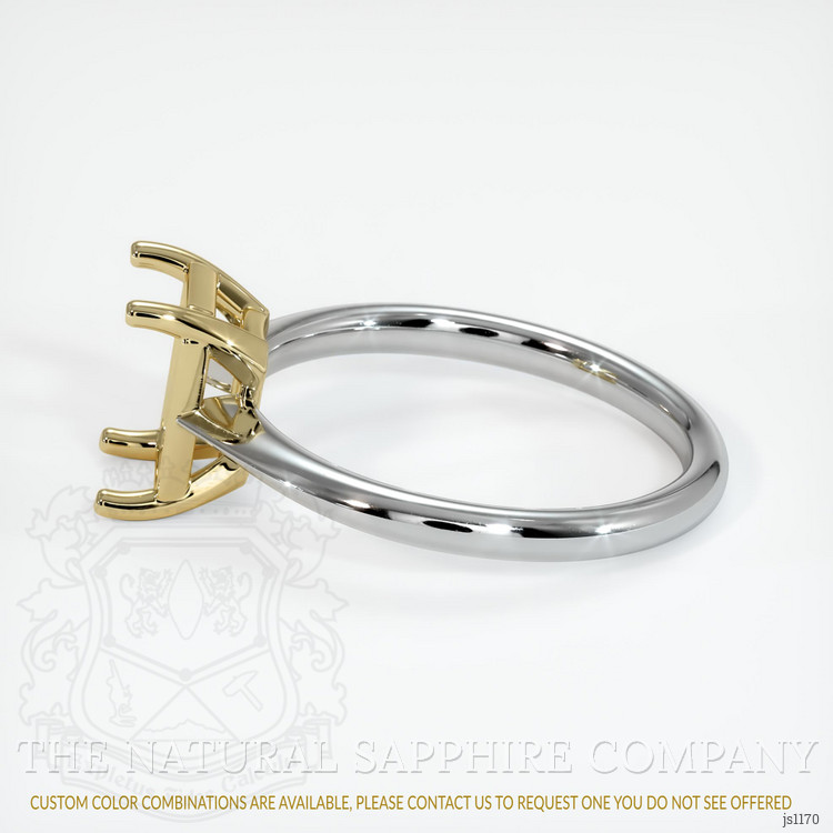 14K Yellow & White Vedic Ring Setting