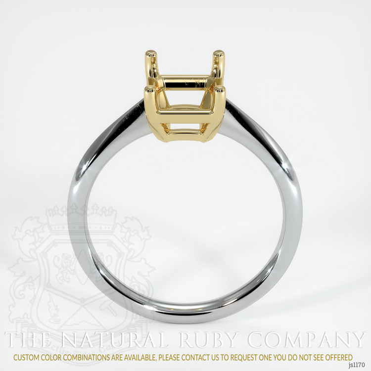 14K Yellow & White Vedic Ring Setting