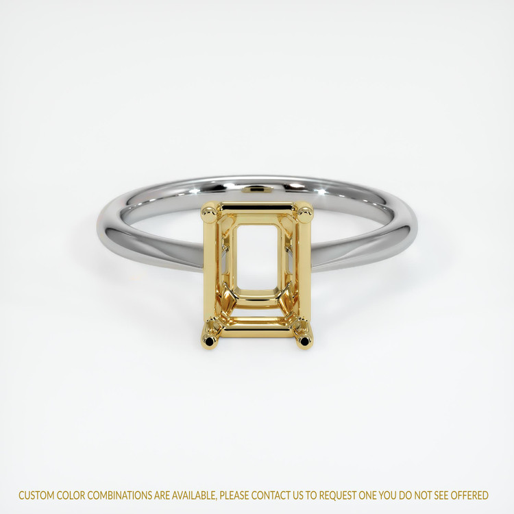 18K Yellow & White Vedic Ring Setting