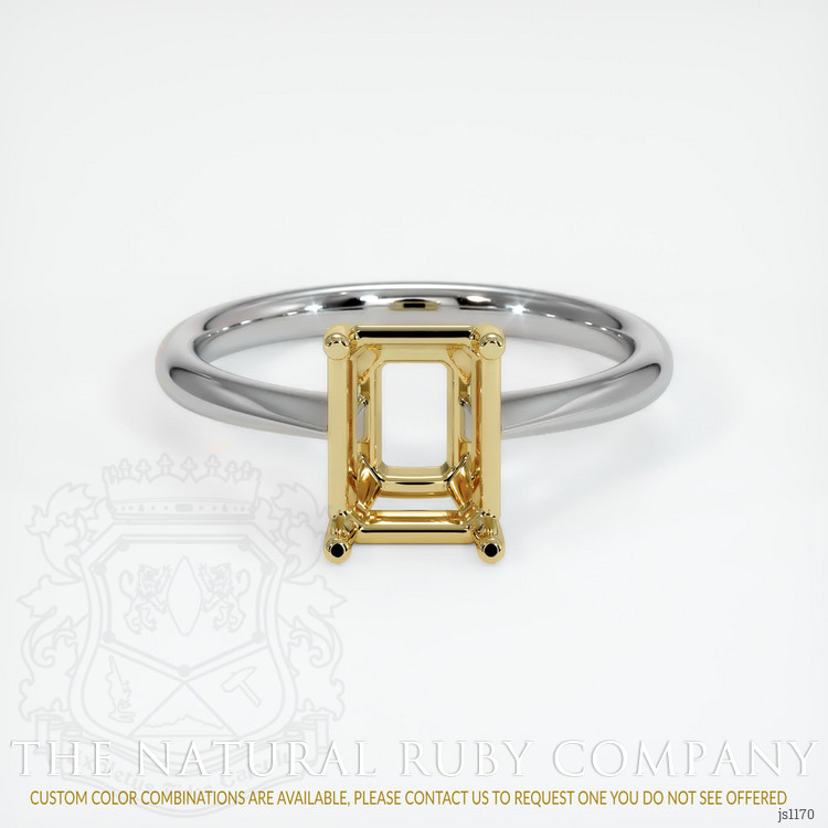 18K Yellow & White Vedic Ring Setting