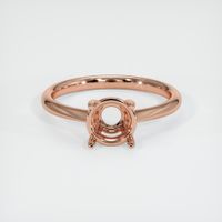 14K Rose Gold Solitaire Ring Setting Image