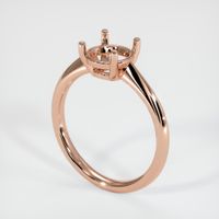 14K Rose Gold Solitaire Ring Setting Image