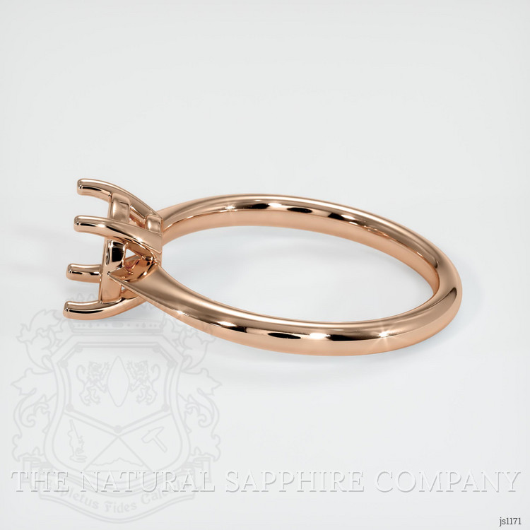 18K Rose Gold Solitaire Ring Setting