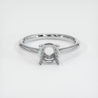 10K White Gold Solitaire Ring Setting Image