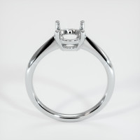 10K White Gold Solitaire Ring Setting Image