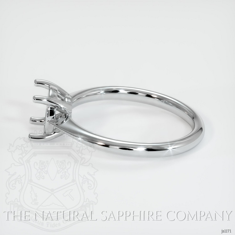 14K White Gold Solitaire Ring Setting