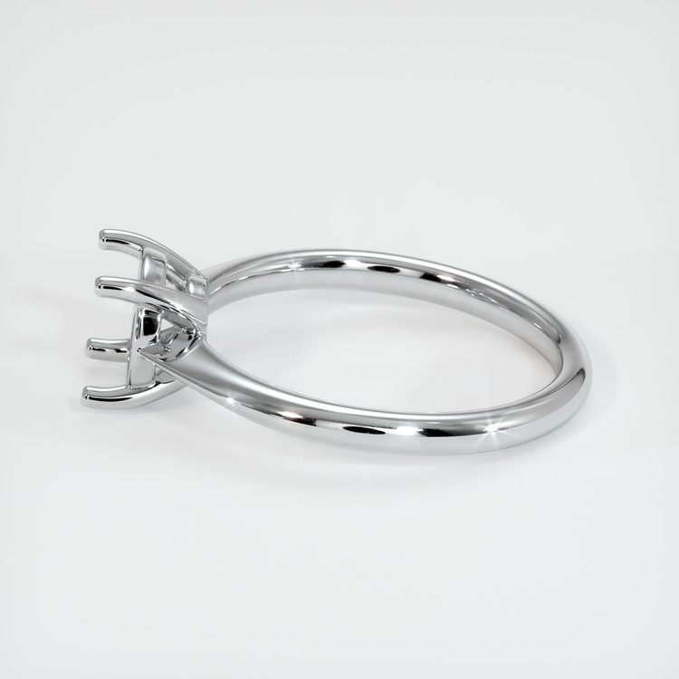14K White Gold Solitaire Ring Setting